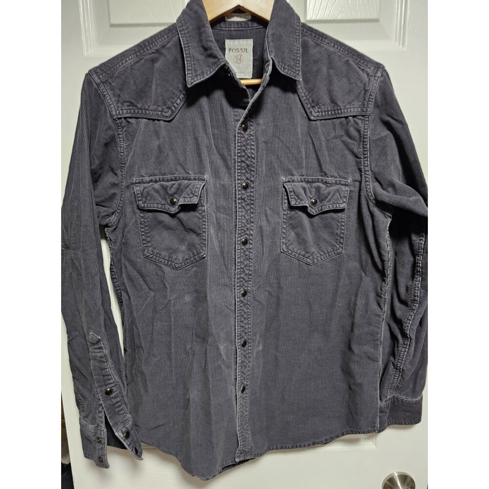 FOSSIL 54 VINTAGE FIT MENS BUTTON DOWN SHIRT SZ M